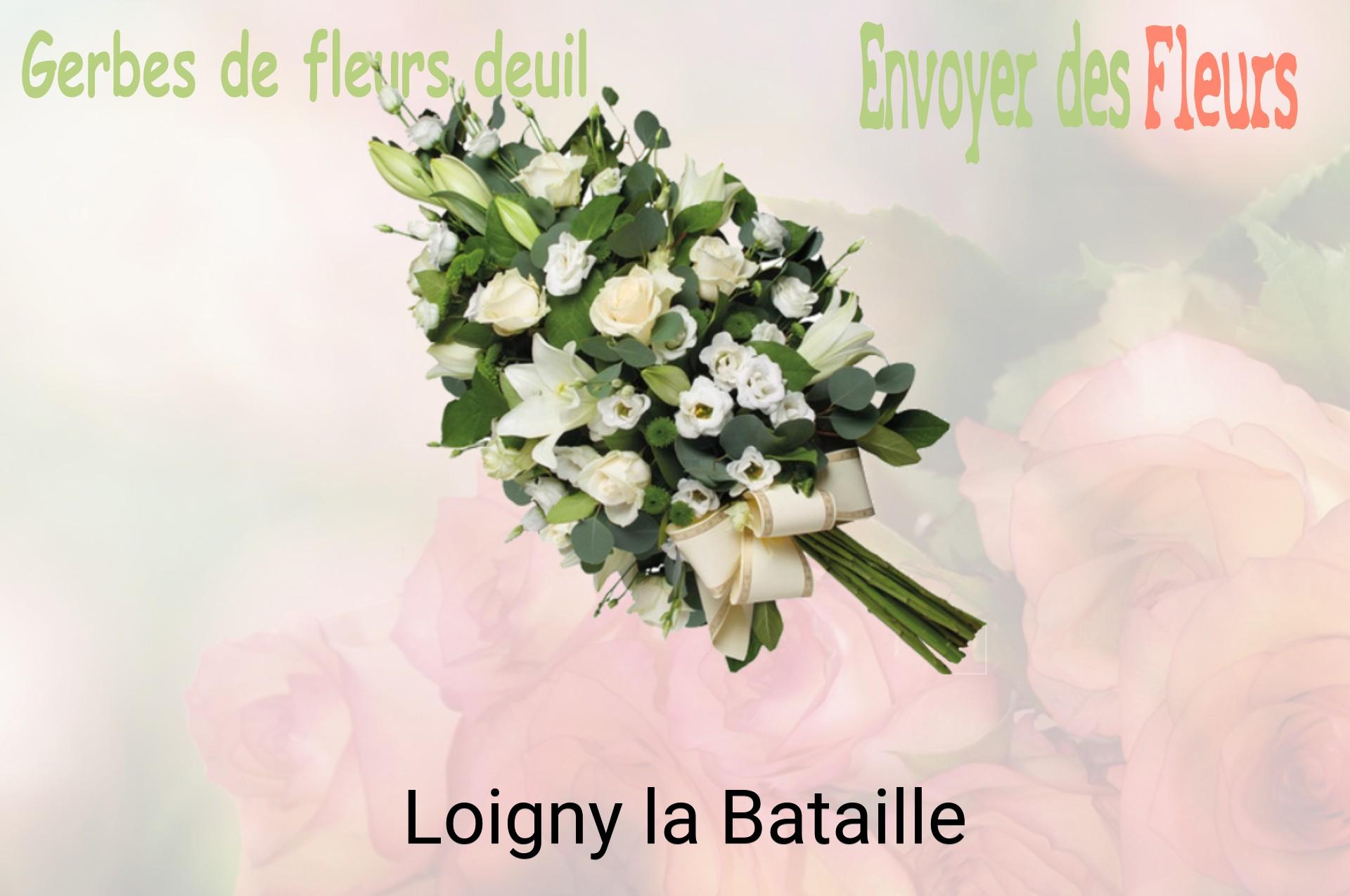 Gerbe de fleurs de deuil livrée à Loigny-la-Bataille